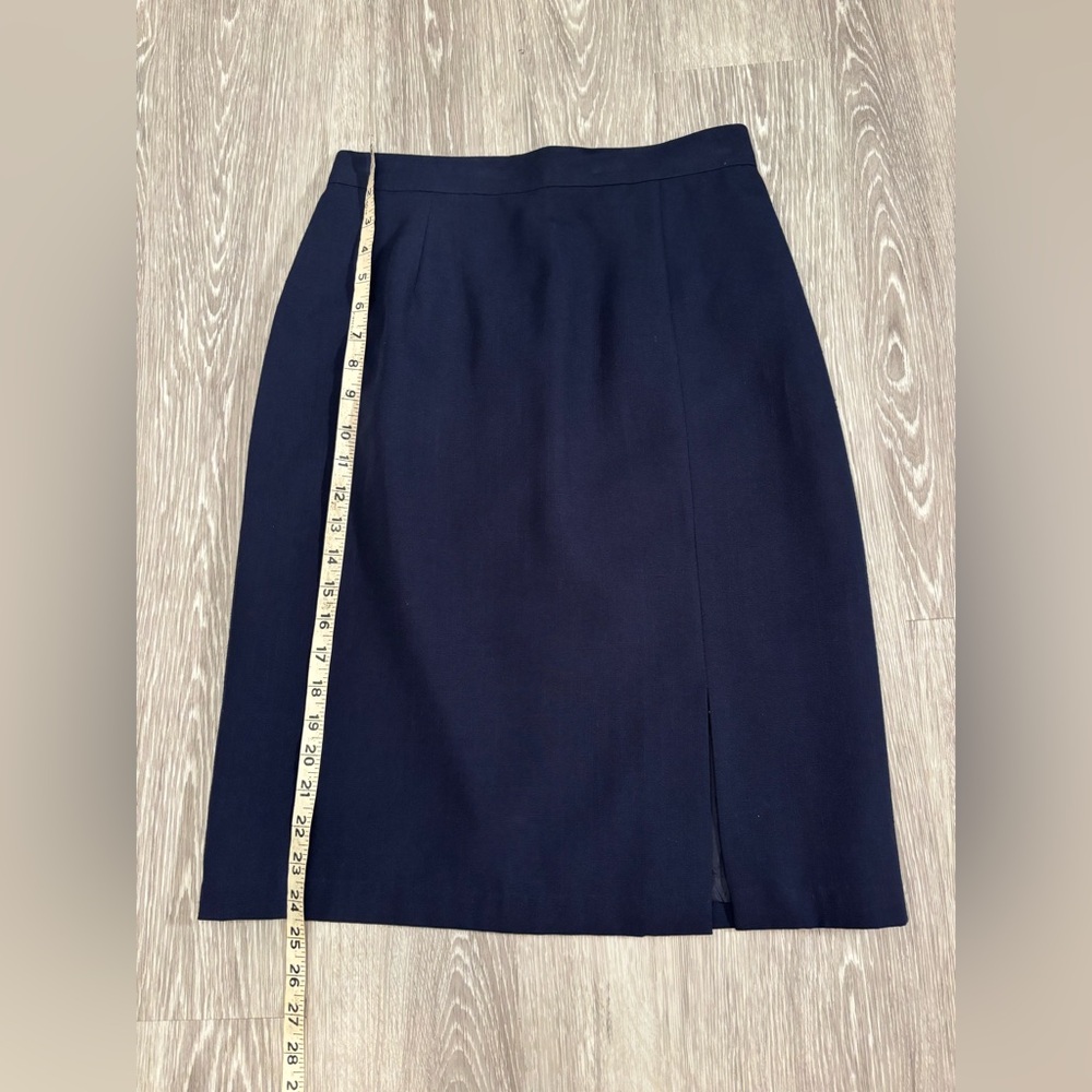 Sag Harbor Elegant Navy Blue Women's Skirt Vintage - Picture 5 of 9